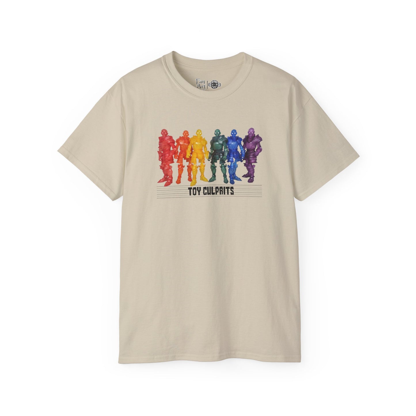 Rainbow Ghosts w/ Toy Culprits Black Logo | Mythic Legions | Fan Art | Standard T-Shirt