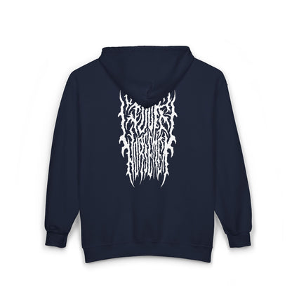 4H Metal Logo White | Mythic Legions | Full Zip Hoodie
