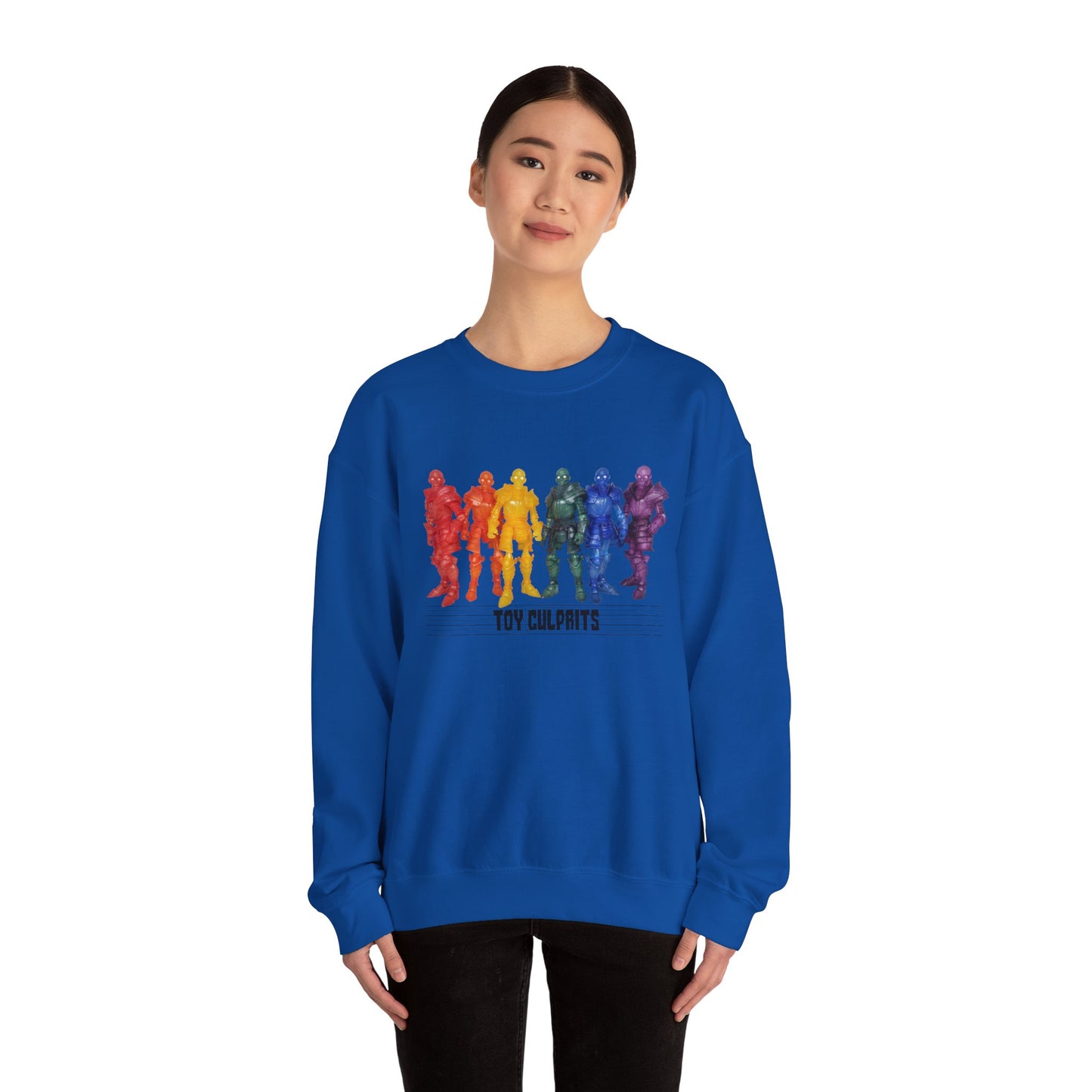 Rainbow Ghosts w/ Toy Culprits Black Logo | Mythic Legions | Fan Art | Sweatshirt