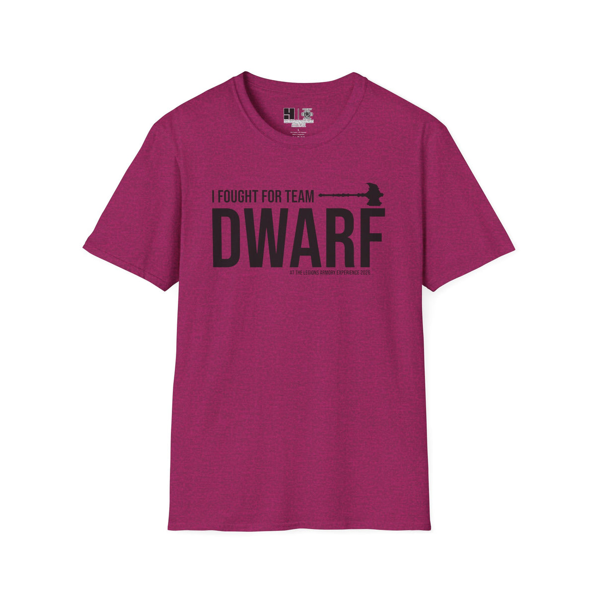 Team Dwarf Legions Con 2026 (Black Logo) | Mythic Legions | Soft T-Shirt