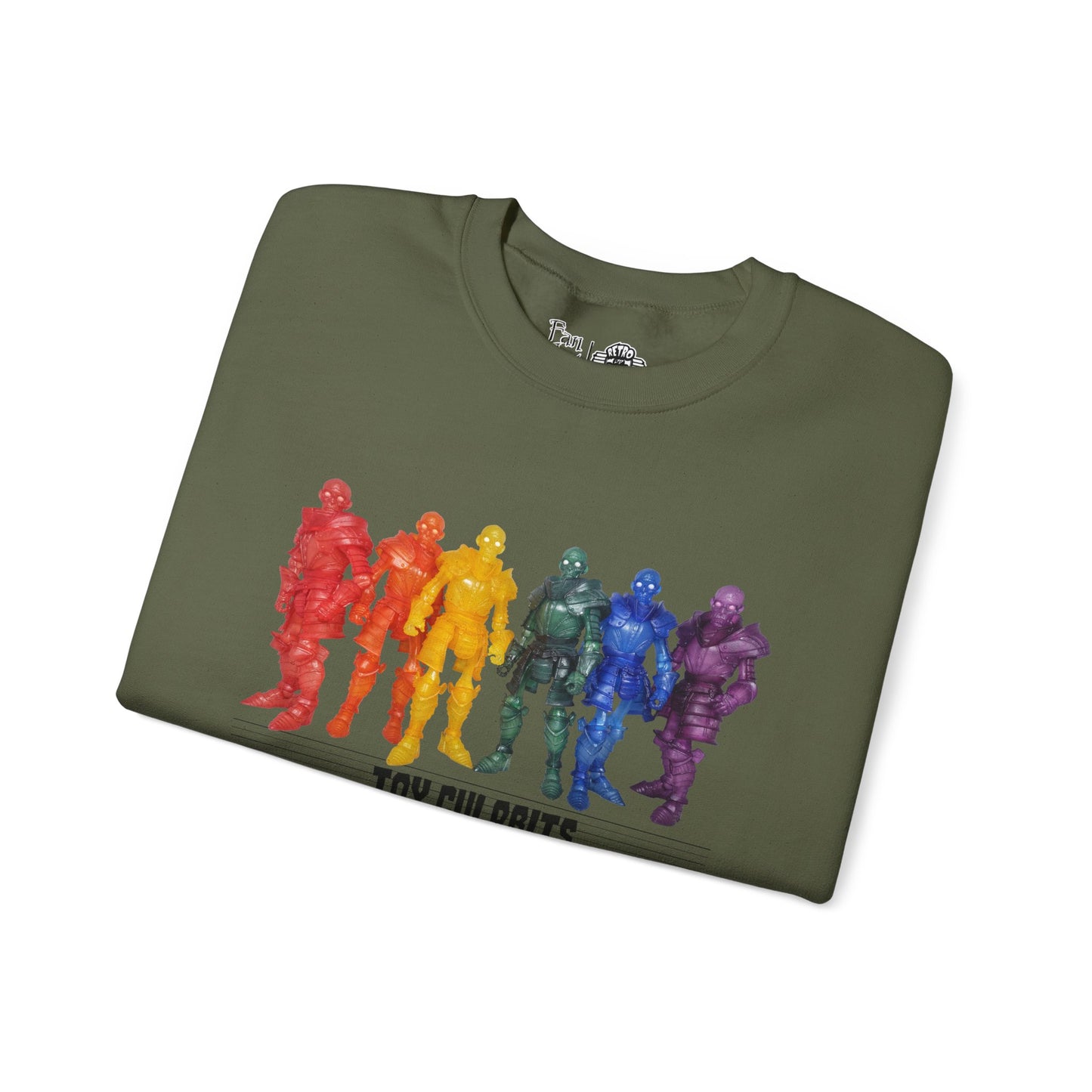 Rainbow Ghosts w/ Toy Culprits Black Logo | Mythic Legions | Fan Art | Sweatshirt