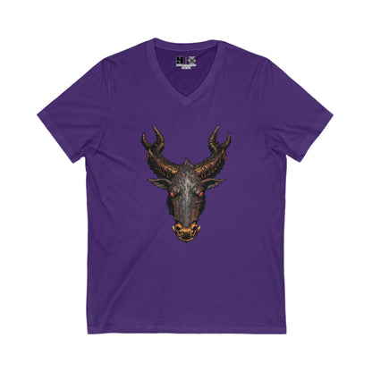 The Jersey Devil | Figura Obscura | V-Neck T-Shirt