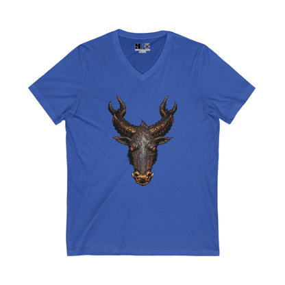 The Jersey Devil | Figura Obscura | V-Neck T-Shirt