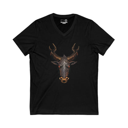 The Jersey Devil | Figura Obscura | V-Neck T-Shirt
