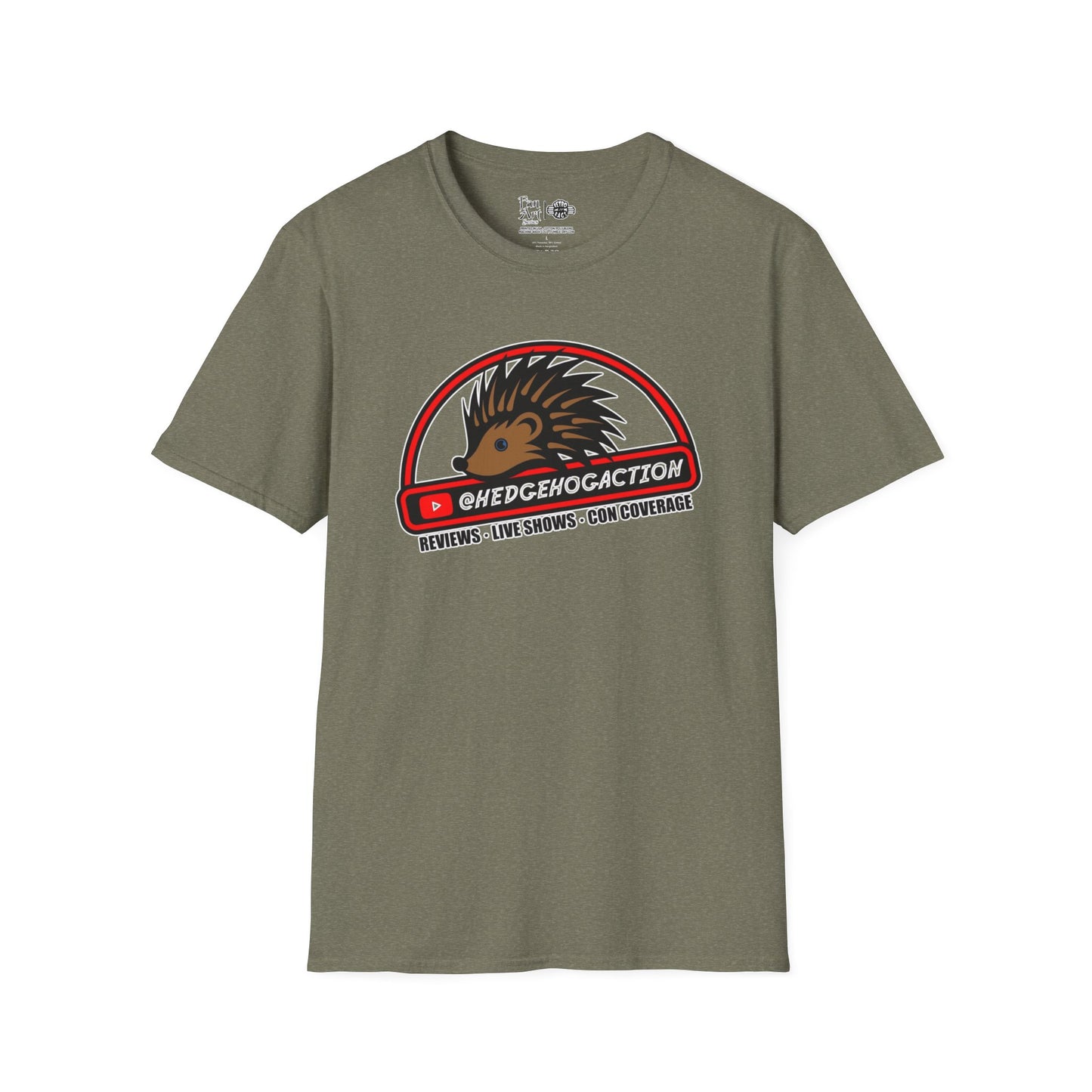 Hedgehog Action Logo | Mythic Legions | Fan Art | Soft T-Shirt