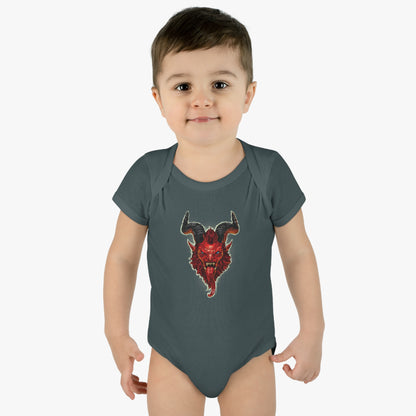 Krampus v2 Red | Figura Obscura | Baby Bodysuit