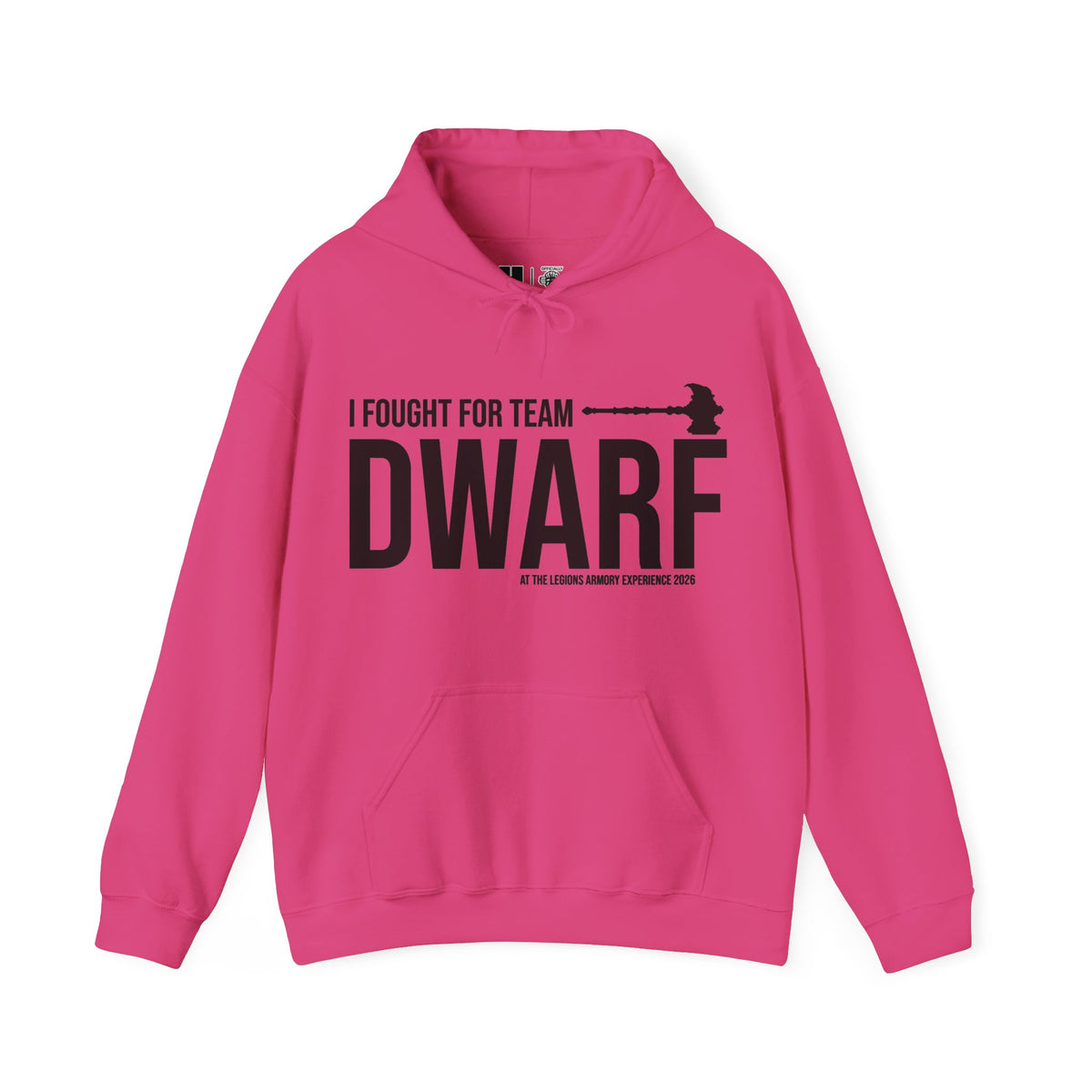Team Dwarf Legions Con 2026 (Black Logo) | Mythic Legions | Pullover Hooodie