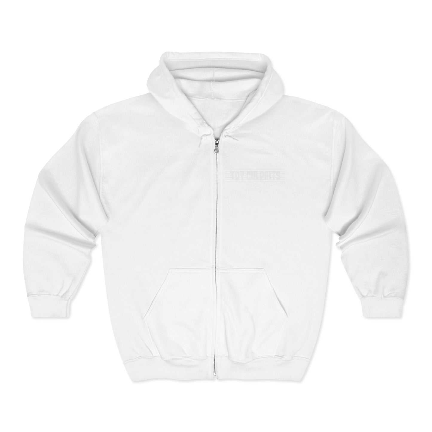 Toy Culprits White Logo | Mythic Legions | Fan Art | Full Zip Hoodie