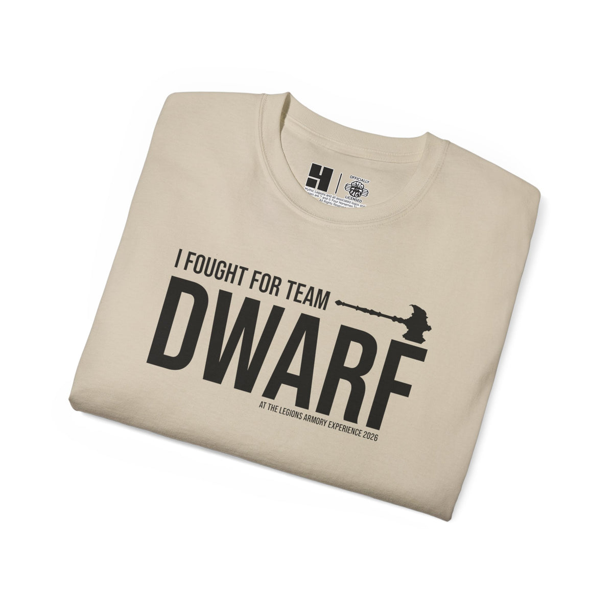 Team Dwarf Legions Con 2026 (Black Logo)  | Mythic Legions | Standard T-Shirt