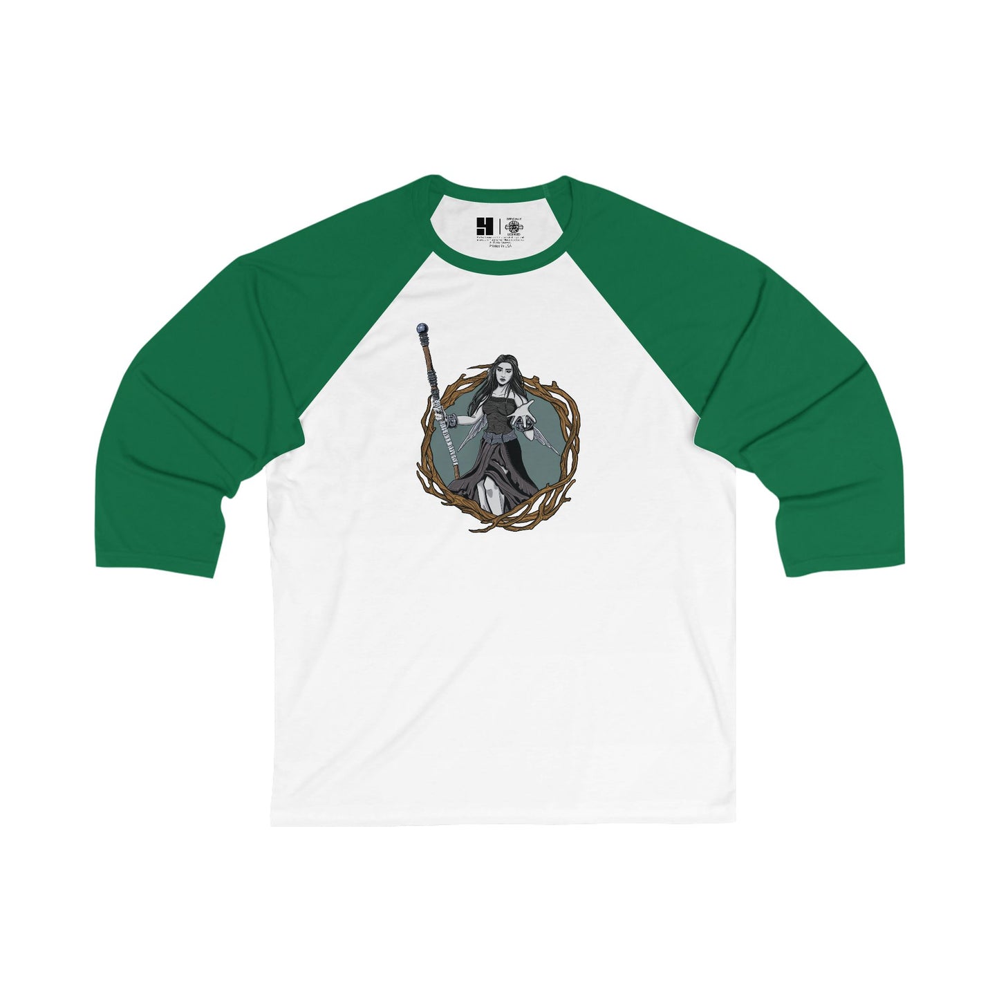 LegionsCon Nymph | Mythic Legions | 3\4 Sleeve Baseball T-Shirt