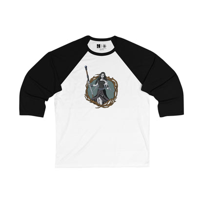 LegionsCon Nymph | Mythic Legions | 3\4 Sleeve Baseball T-Shirt