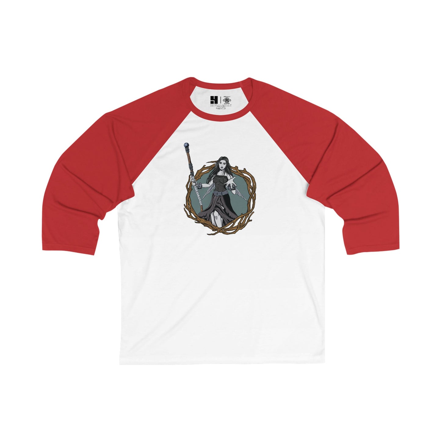 LegionsCon Nymph | Mythic Legions | 3\4 Sleeve Baseball T-Shirt