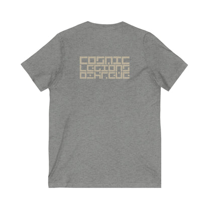 OxKrewe v2 | Tan | Cosmic Legions | V-Neck T-Shirt