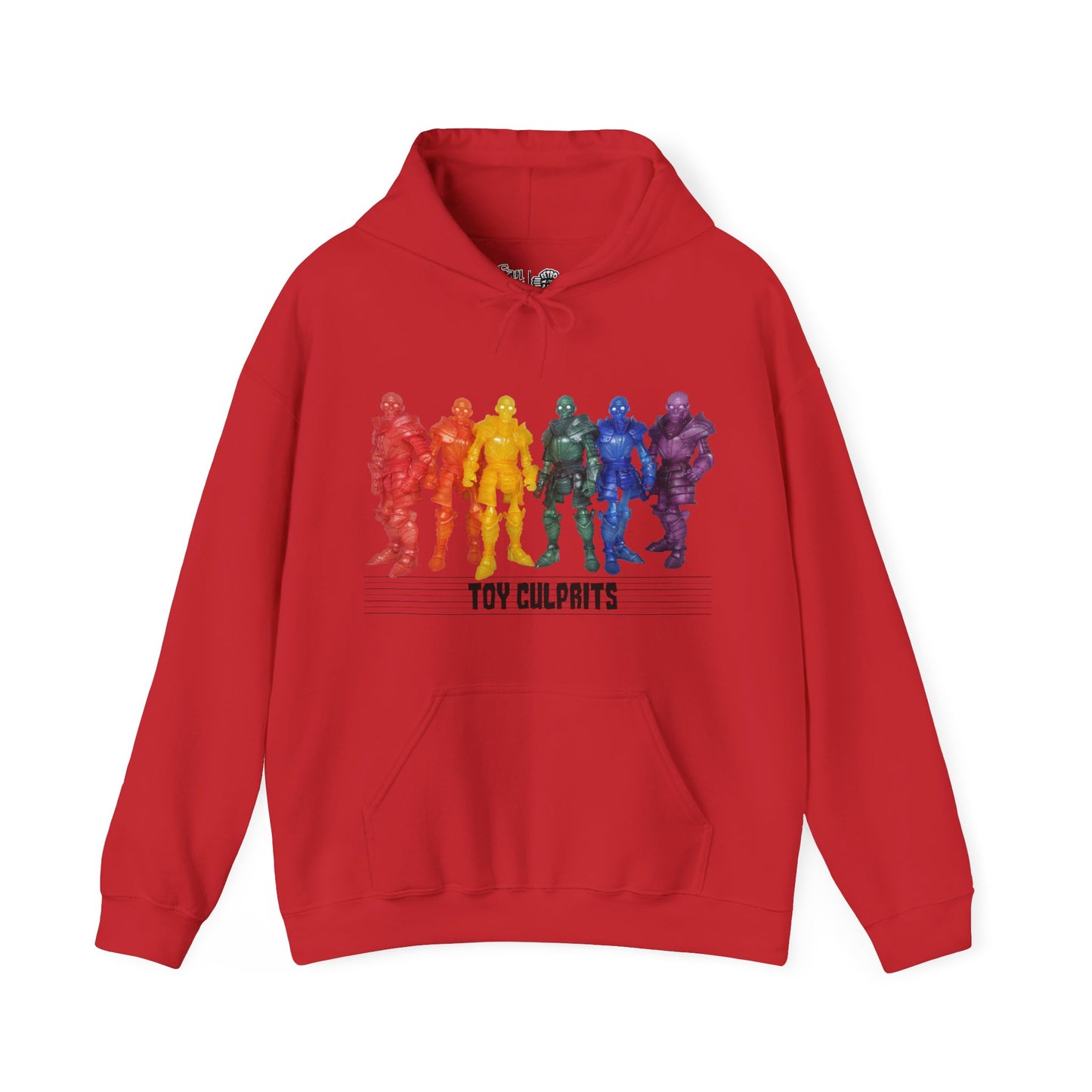 Rainbow Ghosts w/ Toy Culprits Black Logo | Mythic Legions | Fan Art | Pullover Hooodie