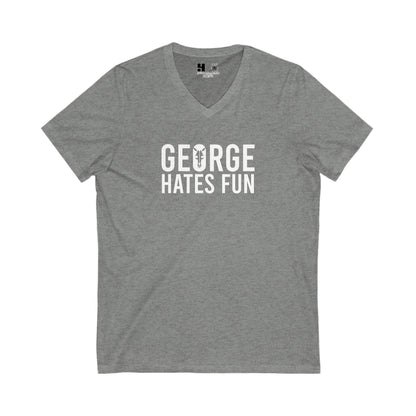 George Hates Fun | Mythic Legions | V-Neck T-Shirt