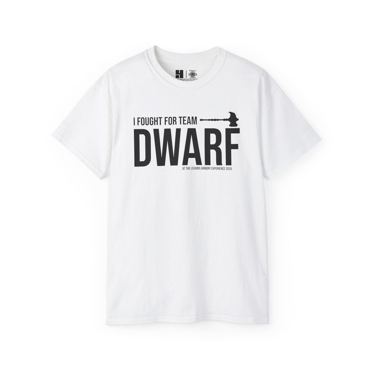 Team Dwarf Legions Con 2026 (Black Logo)  | Mythic Legions | Standard T-Shirt