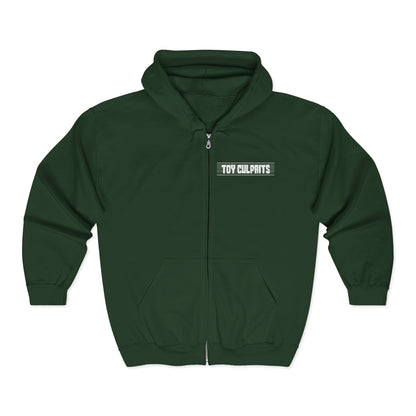 Toy Culprits White Logo | Mythic Legions | Fan Art | Full Zip Hoodie