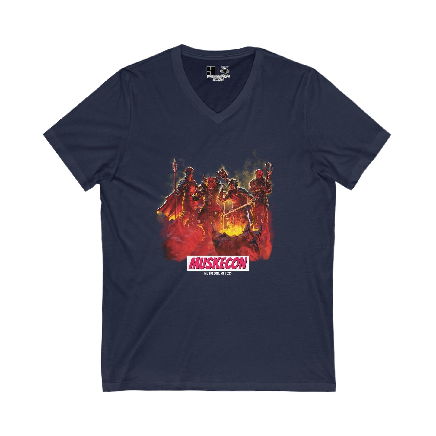 Furious Four | MuskeCon | Mithic Legions | V-Neck T-Shirt