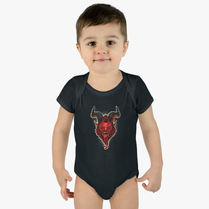 Krampus v2 Red | Figura Obscura | Baby Bodysuit