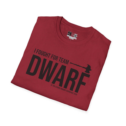 Team Dwarf Legions Con 2026 (Black Logo) | Mythic Legions | Soft T-Shirt