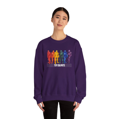Rainbow Ghosts w/ Toy Culprits White Logo | Mythic Legions | Fan Art | Sweatshirt