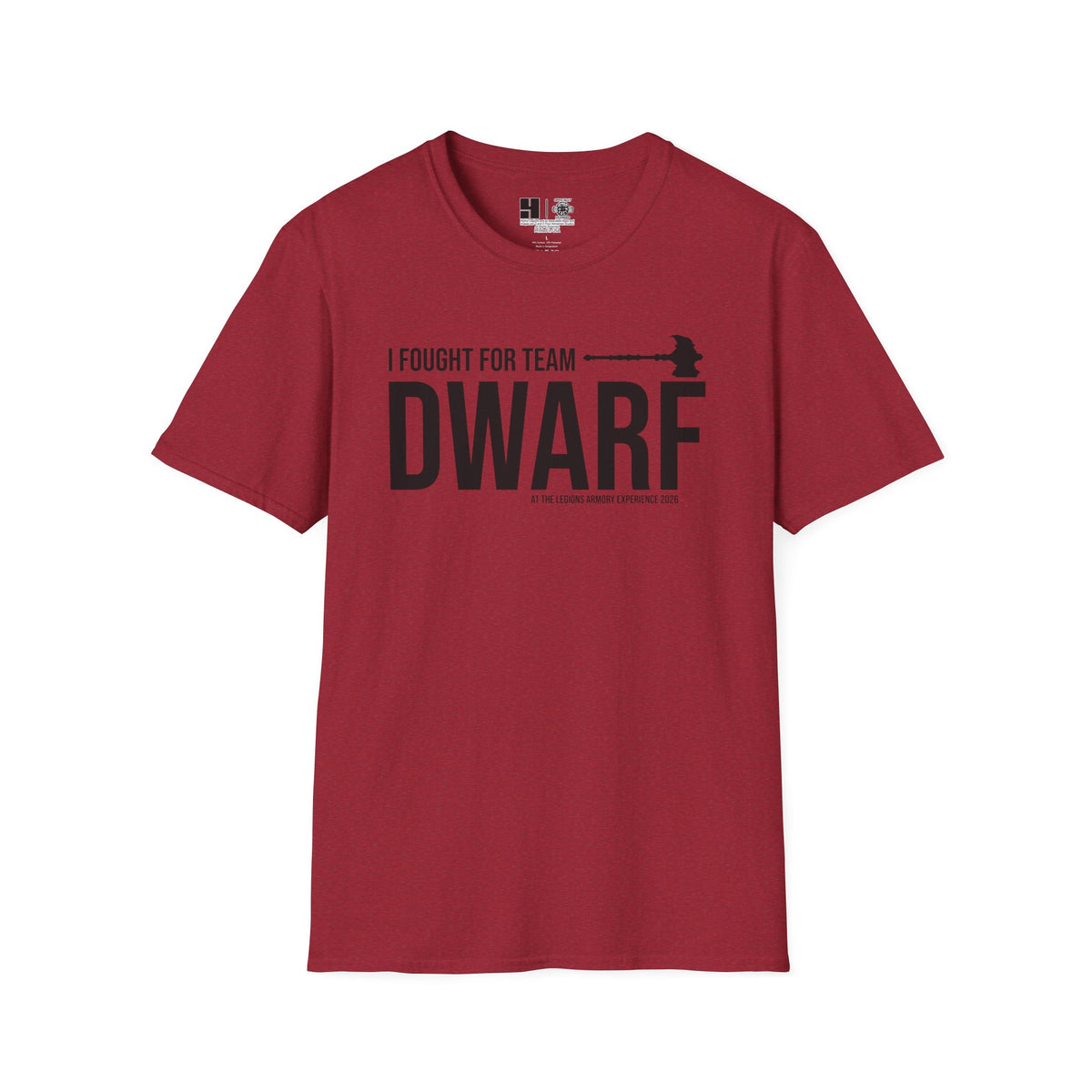 Team Dwarf Legions Con 2026 (Black Logo) | Mythic Legions | Soft T-Shirt