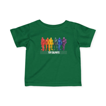 Rainbow Ghosts w/ Toy Culprits White Logo | Mythic Legions | Fan Art | Infant T-Shirt