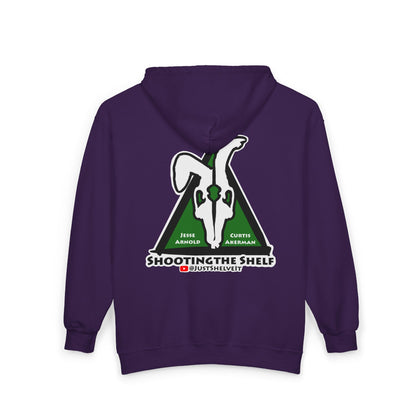 Shooting the Shelf Logo | Mythic Legions | Fan Art | Full Zip Hoodie