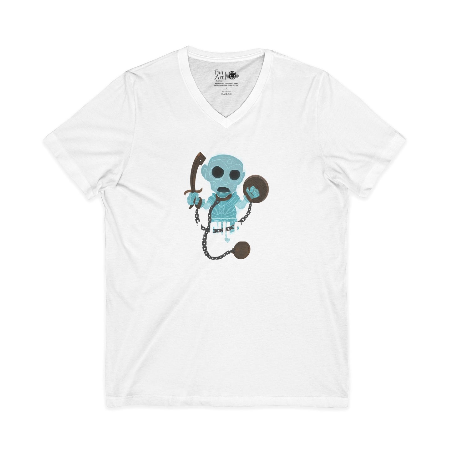 Toy Culprits Blue Ghost | Mythic Legions | Fan Art | V-Neck T-Shirt