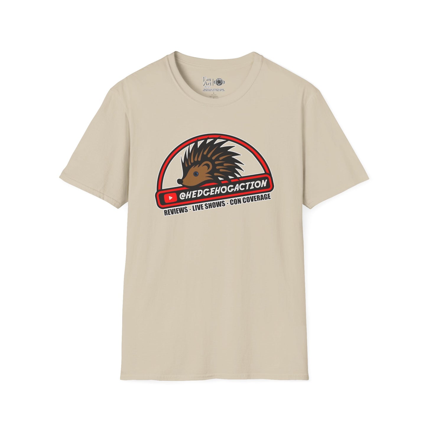 Hedgehog Action Logo | Mythic Legions | Fan Art | Soft T-Shirt