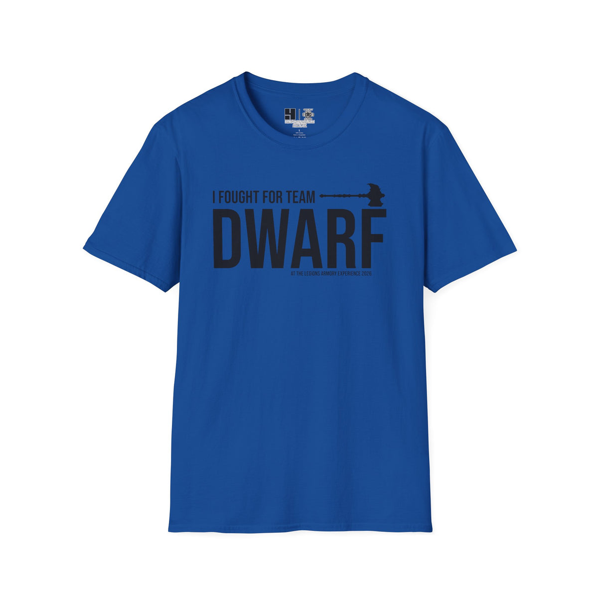 Team Dwarf Legions Con 2026 (Black Logo) | Mythic Legions | Soft T-Shirt