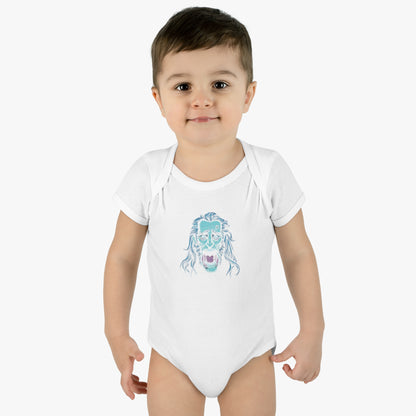 Jacob Marley | Blue/White | Figura Obscura | Baby Bodysuit