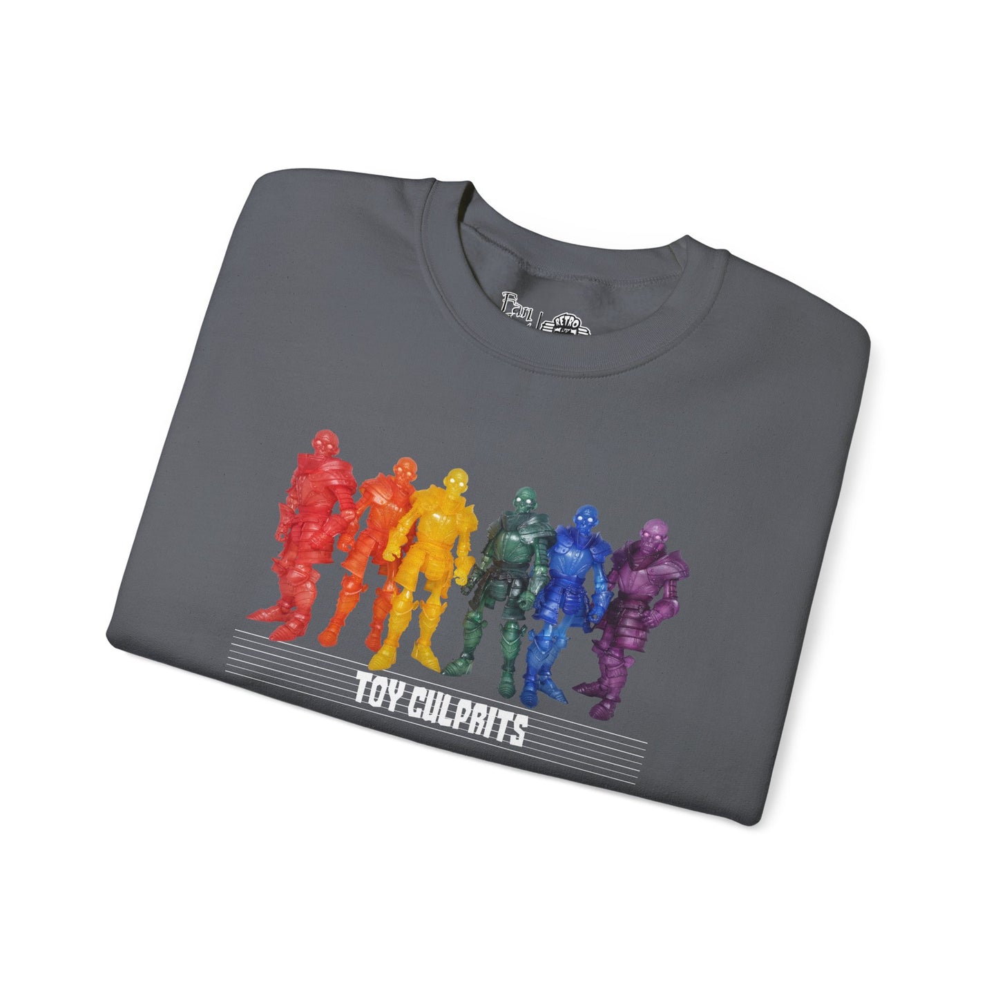 Rainbow Ghosts w/ Toy Culprits White Logo | Mythic Legions | Fan Art | Sweatshirt