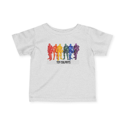Rainbow Ghosts w/ Toy Culprits Black Logo | Mythic Legions | Fan Art | Infant T-Shirt