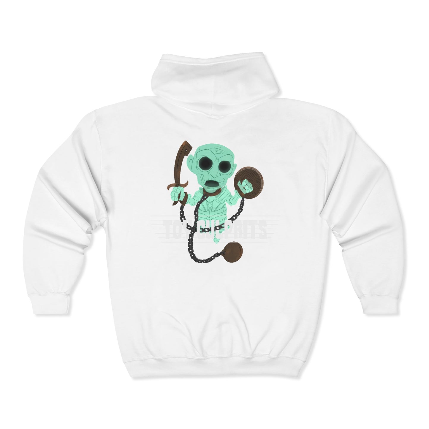Toy Culprits Green Ghost | Mythic Legions | Fan Art | Full Zip Hoodie
