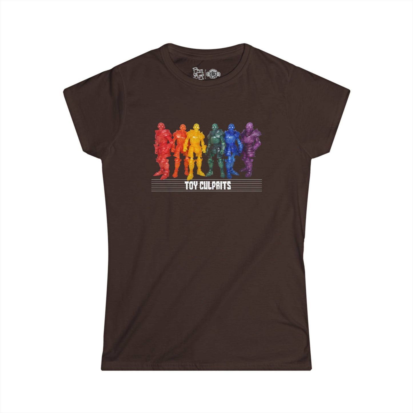 Rainbow Ghosts w/ Toy Culprits White Logo | Mythic Legions | Fan Art | Women's T-Shirt