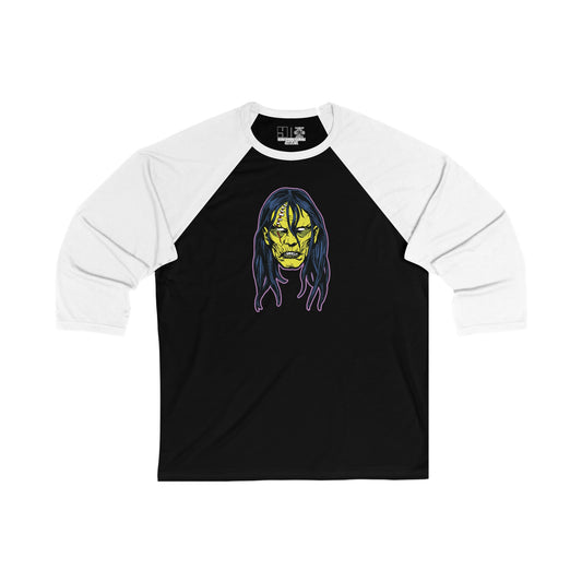 Frankenstein's Creature | Figura Obscura | 3\4 Sleeve Baseball T-Shirt