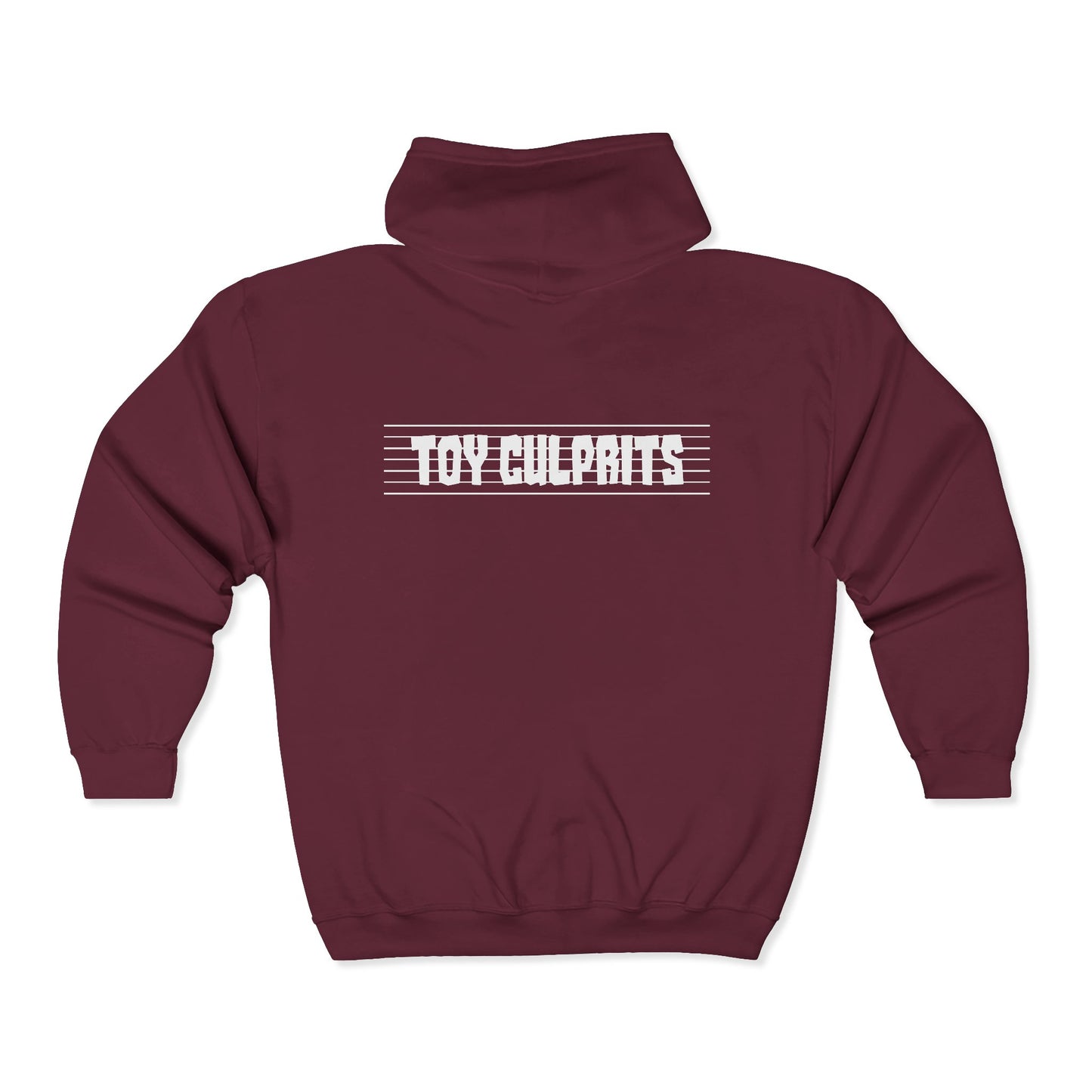Toy Culprits White Logo | Mythic Legions | Fan Art | Full Zip Hoodie