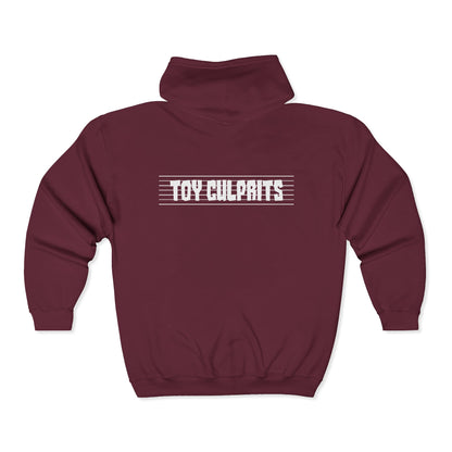 Toy Culprits White Logo | Mythic Legions | Fan Art | Full Zip Hoodie
