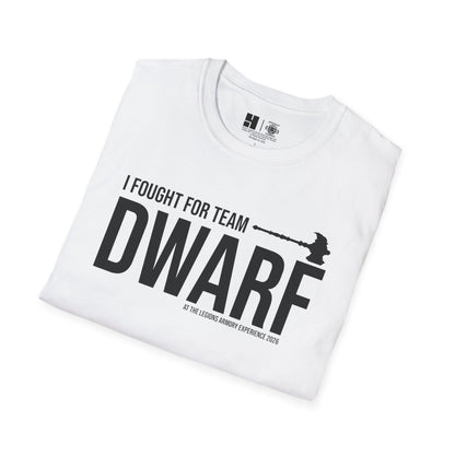 Team Dwarf Legions Con 2026 (Black Logo) | Mythic Legions | Soft T-Shirt