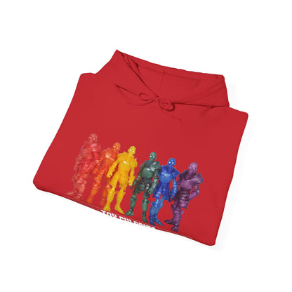 Rainbow Ghosts w/ Toy Culprits White Logo | Mythic Legions | Fan Art | Pullover Hooodie