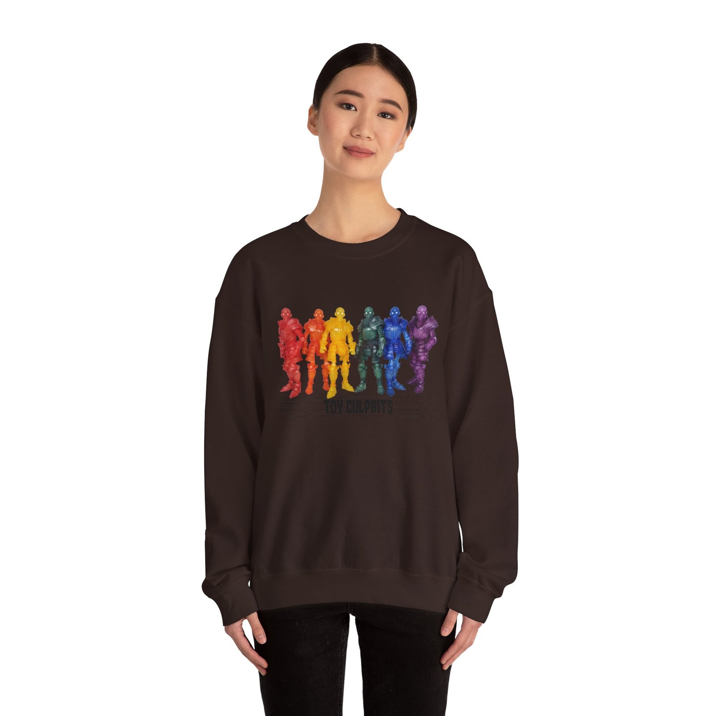 Rainbow Ghosts w/ Toy Culprits Black Logo | Mythic Legions | Fan Art | Sweatshirt