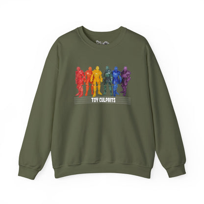 Rainbow Ghosts w/ Toy Culprits White Logo | Mythic Legions | Fan Art | Sweatshirt