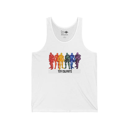 Rainbow Ghosts w/ Toy Culprits Black Logo | Mythic Legions | Fan Art | Tank Top