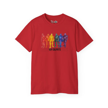Rainbow Ghosts w/ Toy Culprits Black Logo | Mythic Legions | Fan Art | Standard T-Shirt
