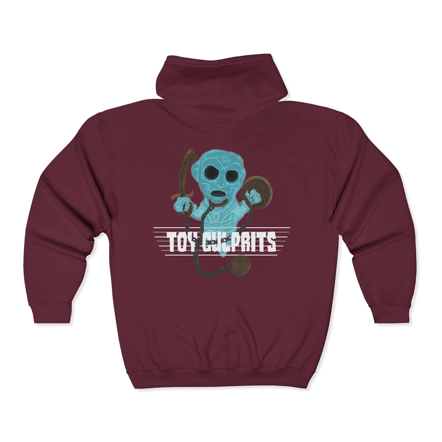 Toy Culprits Blue Ghost | Mythic Legions | Fan Art | Full Zip Hoodie