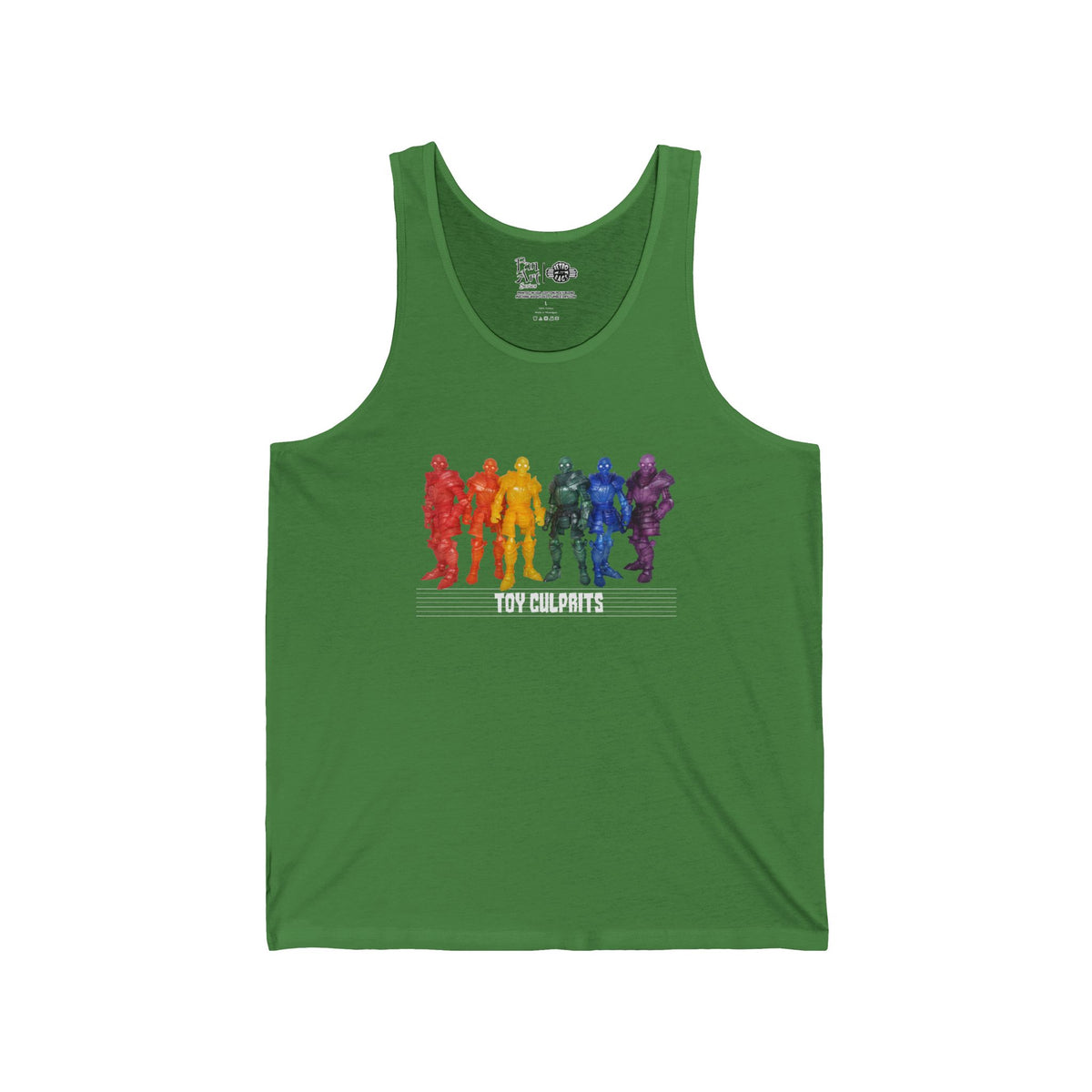 Rainbow Ghosts w/ Toy Culprits White Logo | Mythic Legions | Fan Art | Tank Top