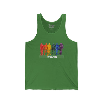 Rainbow Ghosts w/ Toy Culprits White Logo | Mythic Legions | Fan Art | Tank Top