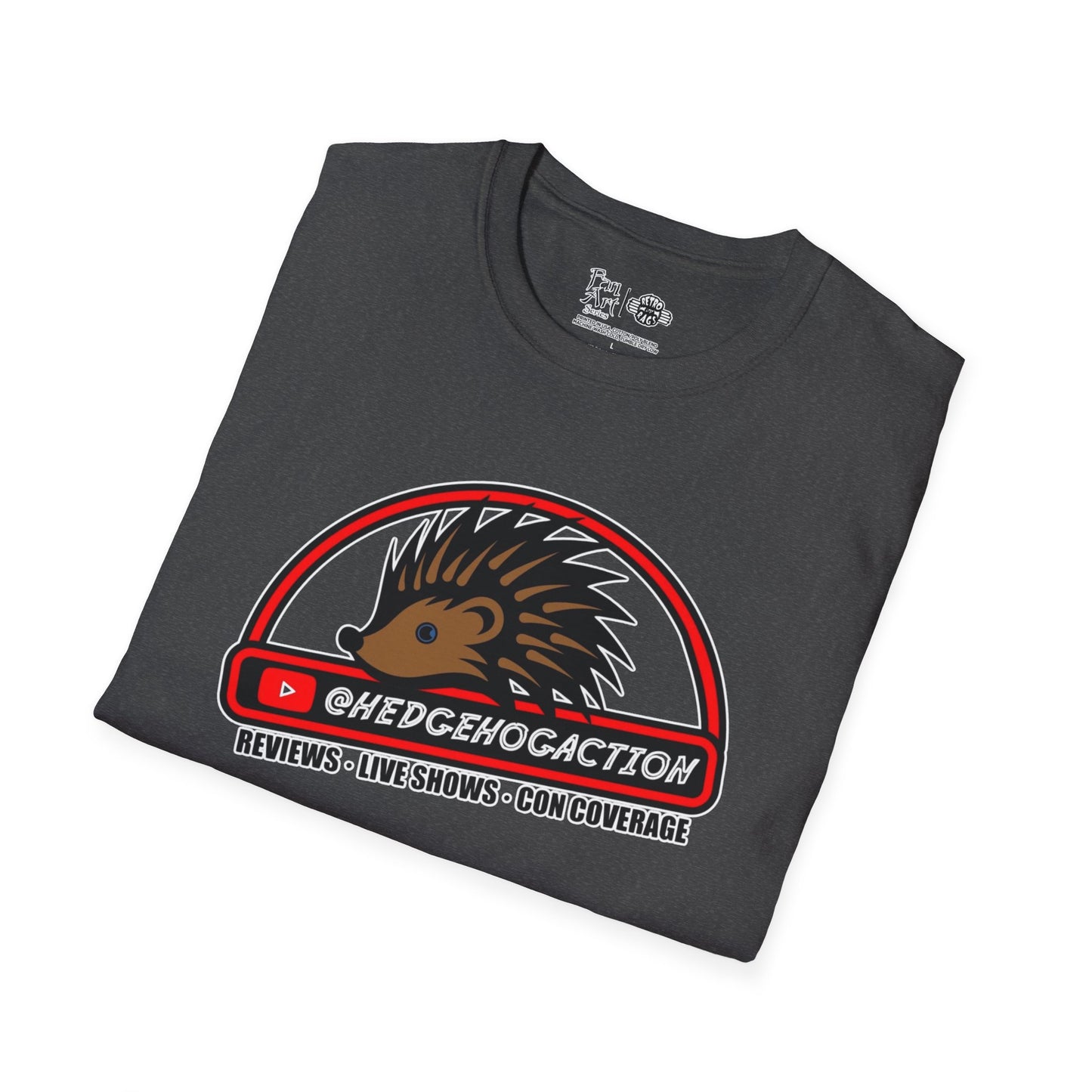 Hedgehog Action Logo | Mythic Legions | Fan Art | Soft T-Shirt