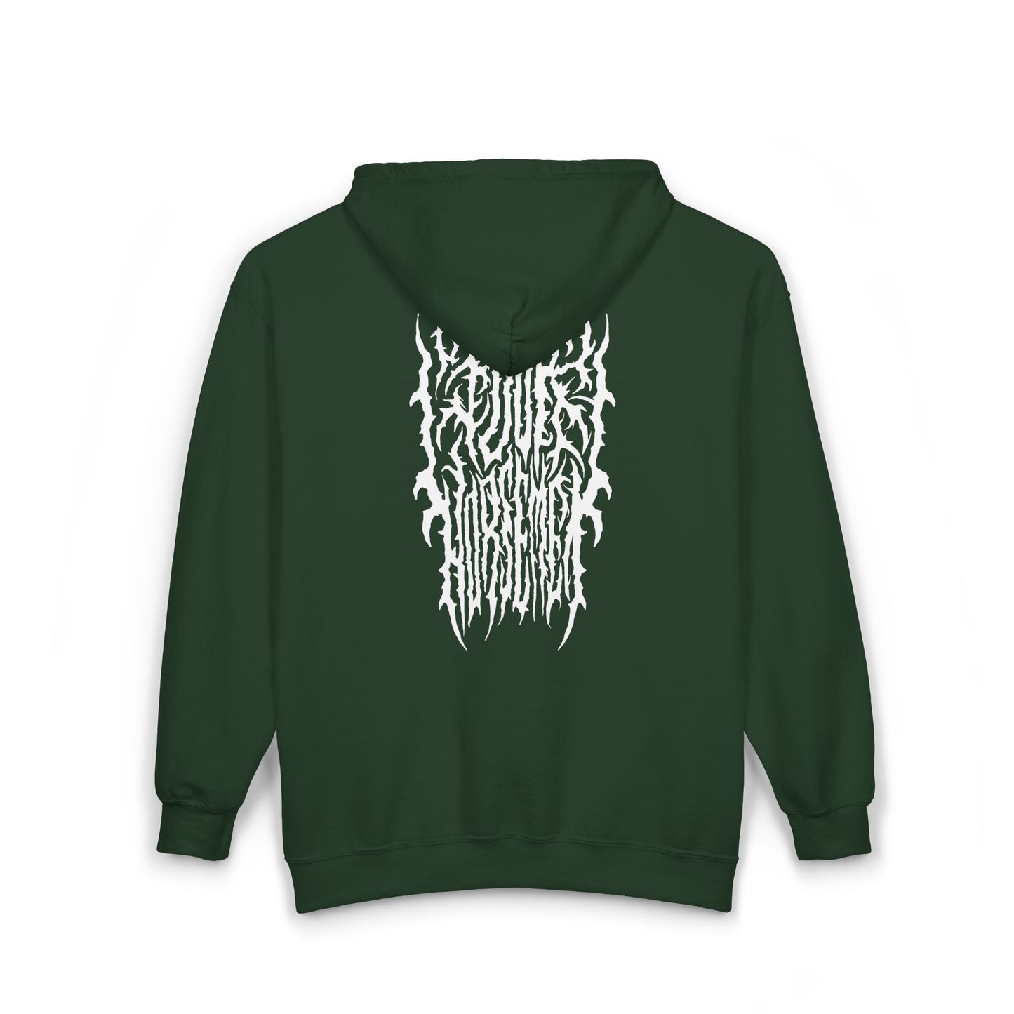 4H Metal Logo White | Mythic Legions | Full Zip Hoodie